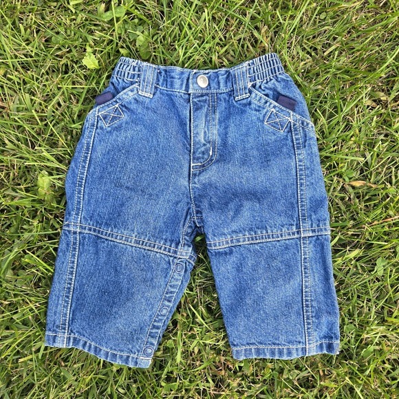 Vintage Y2K boys Gymboree '00 Carpenter Jeans 3-6 Months - Picture 1 of 6
